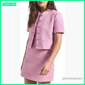 Wool Blend Short Sleeve Blazer, Regular Fit, Dry Clean Only